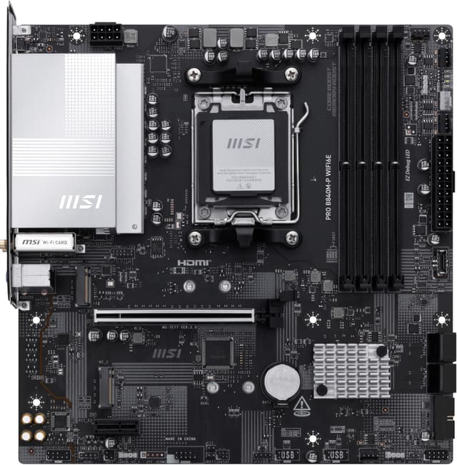 PRO B840M-P WIFI6E Hovedkort - AMD B840 - AMD AM5 socket - DDR5 RAM - Micro-ATX