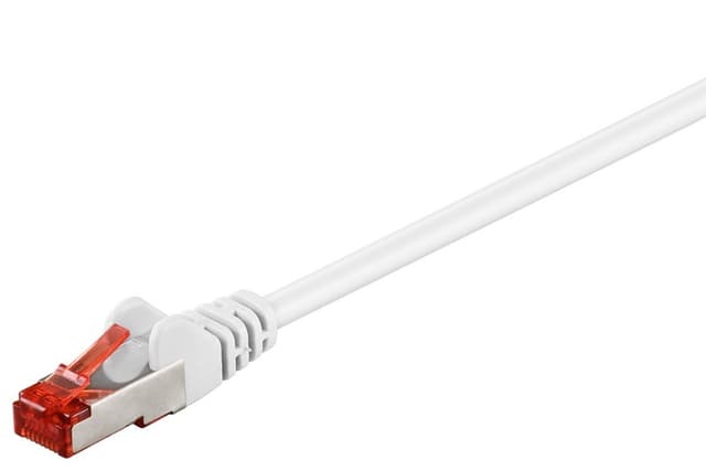 Netværkskabel CAT 6, S/FTP (PiMF), hvid, 0,15 m