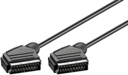 Scart-tilslutningskabel, forniklet, ø mm