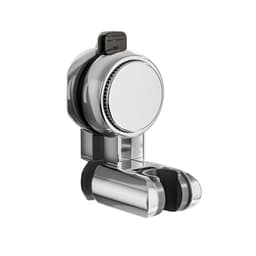 Dusjhodeholder med sugekopp – Justerbar og avtakbar Sølv