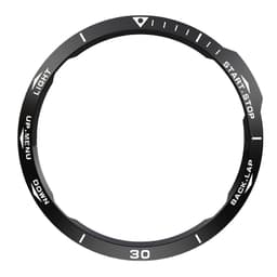 Stilfuld Sort & Hvid Bezel til Garmin Fenix 6X Serien