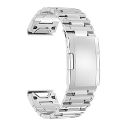 Klockarmband i rostfritt stål för Garmin-klockor Silver 22 mm