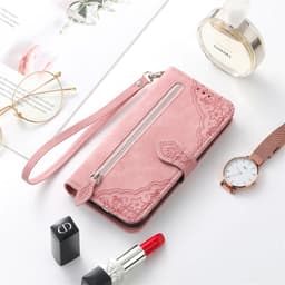 Multifunksjonelt lommebokdeksel til Xiaomi - Rosa model 1