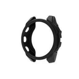 TPU-etui med sort lædertekstur til Garmin Forerunner 265