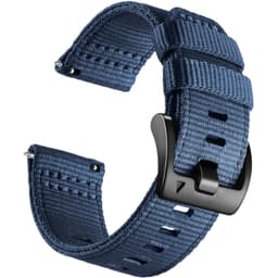 Nylon urrem til Garmin Forerunner 255/265/245 Smartwatch Blå S