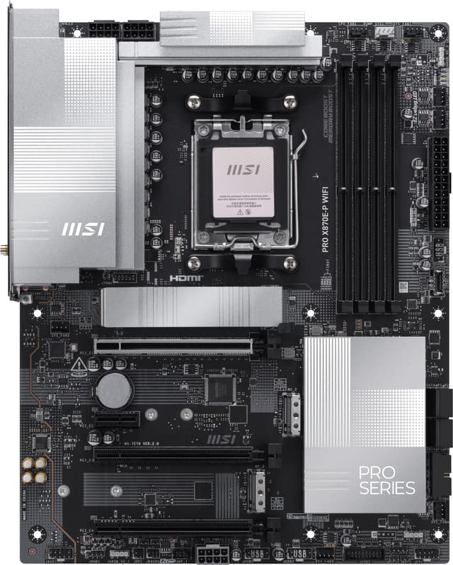 PRO X870E-P WIFI - motherboard - ATX - Socket AM5 - AMD X870E Hovedkort - AMD X870E - AMD AM5 socket - DDR5 RAM - ATX