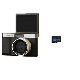 Høyoppløselig retro digitalkamera med to linser og 32 GB TF-kort Sort