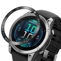Rustfri stålring til Garmin Fenix 8 Sort 47 MM