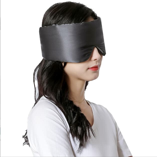 100% Mullbärssilke Sovmask för kvinnor män, Siden Ögondäck för sömn Mö