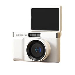 Retro Digitalkamera med høy piksel, dobbelt objektiv, 5x optisk zoom og 2,4"" LCD-skjerm Hvit