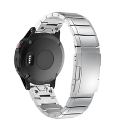 Hurtigutløsende titan-klokkereim for Garmin Fenix 7X 6X Pro 5X Plus Sølv 26 mm