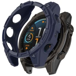 Tactix 8 Svart TPU Beskyttelsesetui for Garmin 51mm Solar Blå