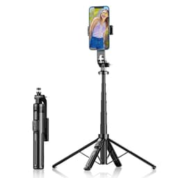 1.3m Bluetooth Selfie Stick Tripod med Fjernkontroll, Håndholdt Stabilisator & Metallstøtte