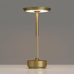 Bordlampe/natlampe med touch-kontrol og USB-opladning - Guld