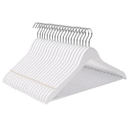 Massiivipuiset ripustimet 20-pack - Valkoinen