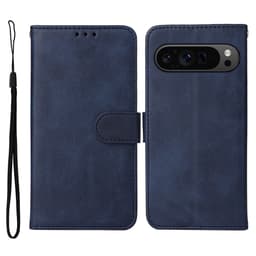 SKALO Google Pixel 10 Pro XL PU-læder Flip Cover - Blå