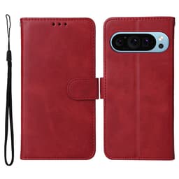 SKALO Google Pixel 10 Pro PU-læder Flip Cover - Rød