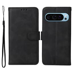 SKALO Google Pixel 10 PU-nahka Lompakkokotelo - Musta