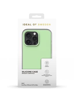 Silicone Case MagSafe iPhone 15 Pro Max Mint