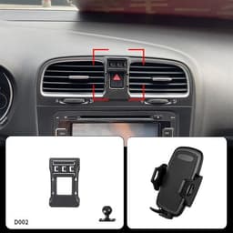 Volkswagen Golf 6 puhelinteline 2009–2013 – tarkka malli, asennus ilman porausta