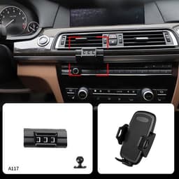 Puhelinteline BMW 7-sarja (F01/F02) 2009–2015 – mallikohtainen kiinnitys ilman porausta
