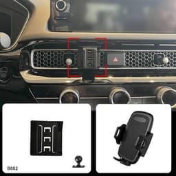Puhelinteline Honda Civic 2022–2023 – autokohtainen asennus ilman porausta