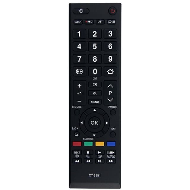 Fjärrkontroll Ersättning för CT-8551 För Toshiba TV