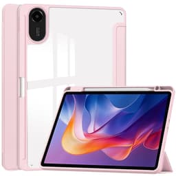 SKALO Xiaomi Redmi Pad 2 Trifold Läpinäkyvä Takaosa Kotelo - Pinkki