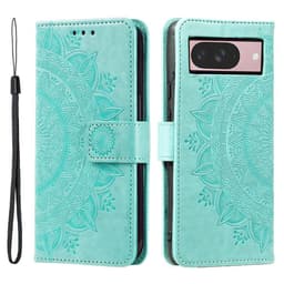 SKALO Google Pixel 10 Pro Mandala Flip Cover - Turkis