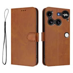 SKALO Nothing Phone (3) PU-Læder Flip Cover - Brun