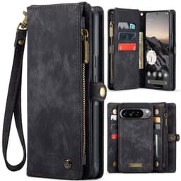 CaseMe Google Pixel 10 Pro XL 008 BIg Wallet 2in1 Magnet Lompakkokotelo - Musta
