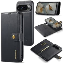 DG MING Google Pixel 10 Pro XL 2-in-1 Magneetti Lompakkokotelo - Musta