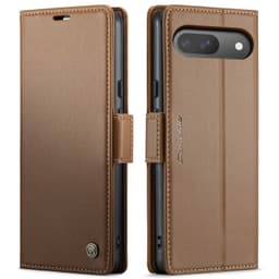 CaseMe Google Pixel 10 023 Series PU-Läder Plånboksfodral - Brun