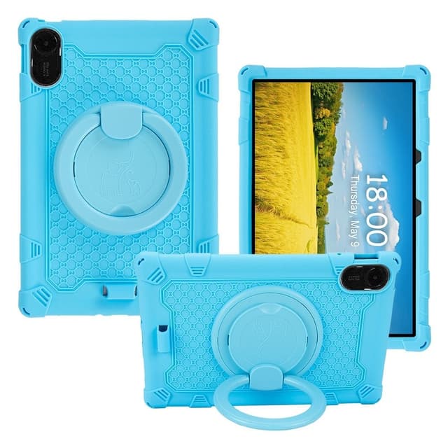 Skalo Xiaomi Redmi Pad 2 Silicone Armor Ring Case Turquoise