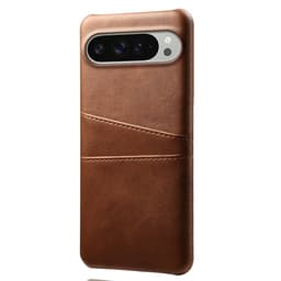 SKALO Google Pixel 10 Pro XL PU-Läder Korthållare Skal - Brun