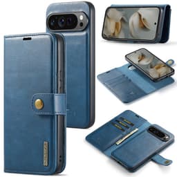 DG MING Google Pixel 10 Pro XL 2-in-1 Magneetti Lompakkokotelo - Sininen