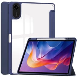 SKALO Xiaomi Redmi Pad 2 Trifold Läpinäkyvä Takaosa Kotelo - Tummansininen