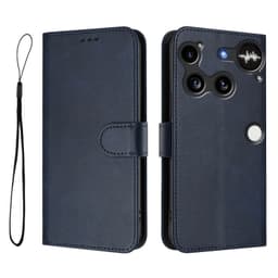 SKALO Nothing Phone (3) PU-Läder Plånboksfodral - Blå