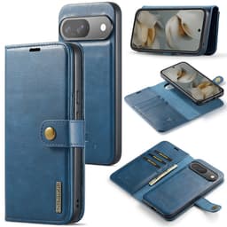 DG MING Google Pixel 10 2-in-1 Magneetti Lompakkokotelo - Sininen