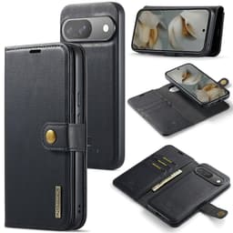 DG MING Google Pixel 10 2-i-1 Magnet Plånboksfodral - Svart
