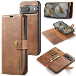 DG MING Google Pixel 10 2-i-1 Magnet Plånboksfodral - Brun