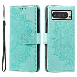 SKALO Google Pixel 10 Pro XL Mandala Lompakkokotelo - Turkoosi