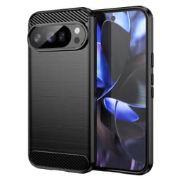 SKALO Google Pixel 10 Armor Carbon Suojakuori - Musta
