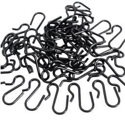 30 Stk Sorte Gardinkroker til stenger S