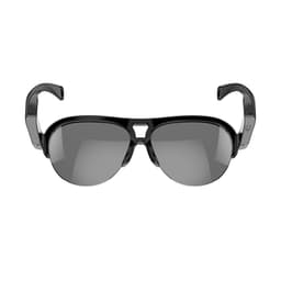 Bluetooth-hodetelefonbriller (svart) med UV-beskyttelse og polariserte linser