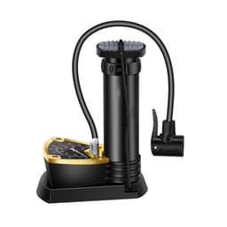 Kraftig Fotpumpe med Manometer - Sykkelpumpe