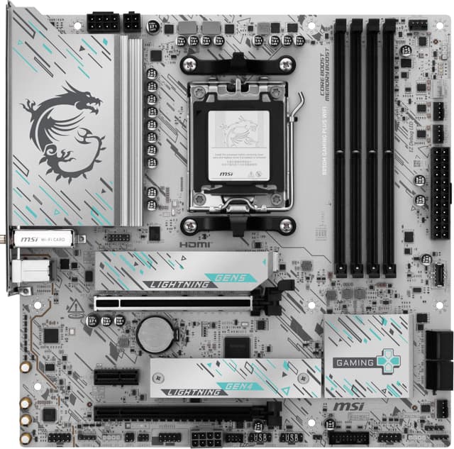 B850M GAMING PLUS WIFI Hovedkort - AMD B850 - AMD AM5 socket - DDR5 RAM - Micro-ATX