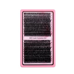 Løse Øyevipper 400 Klynger Sett: Syntetisk Fiber Individuelle Vipper for Tett, Naturlig Look