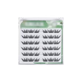 Limfrie falske øyevipper - 6 rader med 36 individuelle vipper for naturlig look