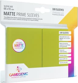 GameGenic Matte Prime sleeves (limenvihreä)